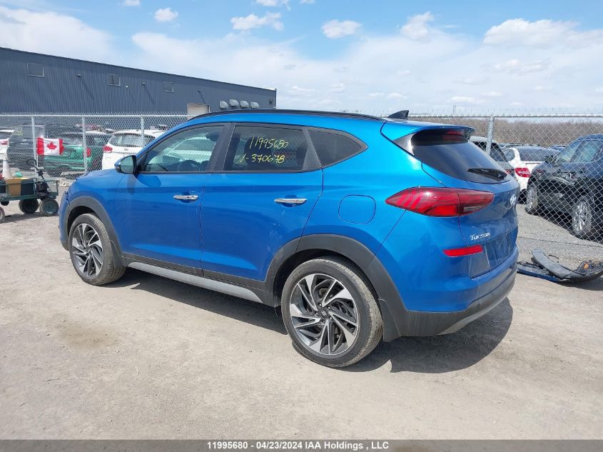 2021 Hyundai Tucson Ultimate VIN: KM8J3CAL1MU370678 Lot: 11995680