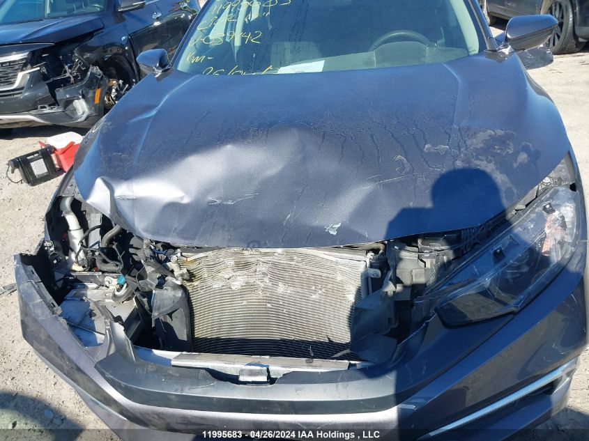 2019 Honda Civic VIN: 2HGFC2F54KH039142 Lot: 11995683
