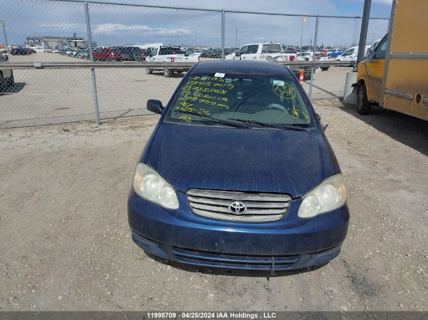 2003 Toyota Corolla Ce/Le/Sport VIN: 2T1BR32E23C738868 Lot: 11995709