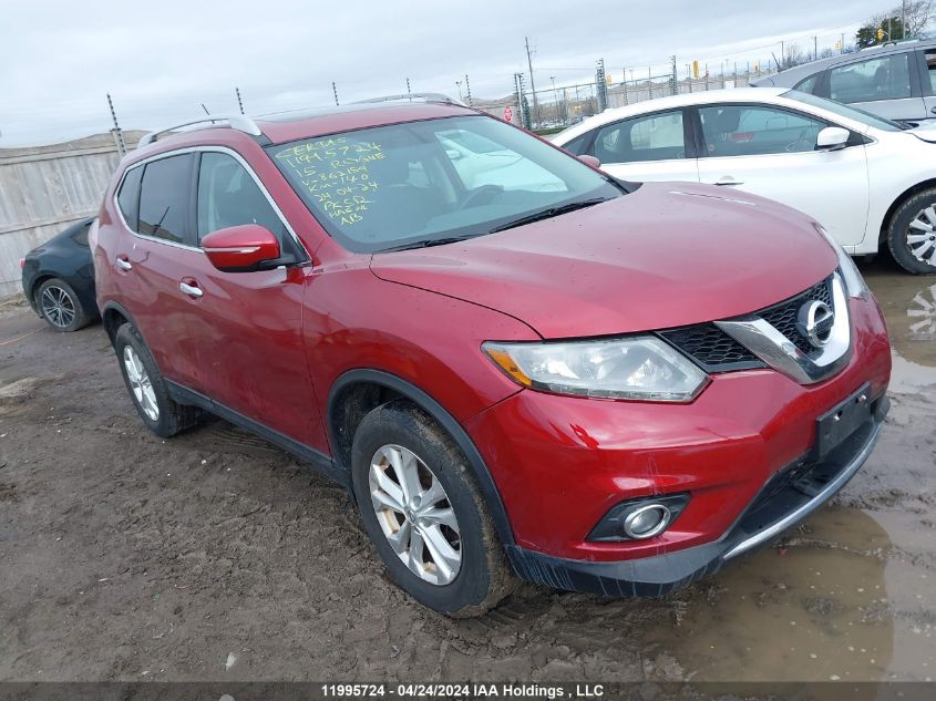 2015 Nissan Rogue S/Sl/Sv VIN: 5N1AT2MV5FC862159 Lot: 11995724