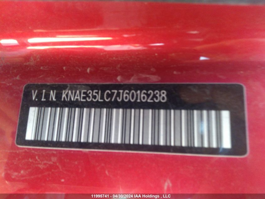 2018 Kia Stinger VIN: KNAE35LC7J6016238 Lot: 11995741
