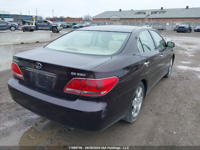 2005 Lexus Es 330 VIN: JTHBA30GX55066679 Lot: 11995746