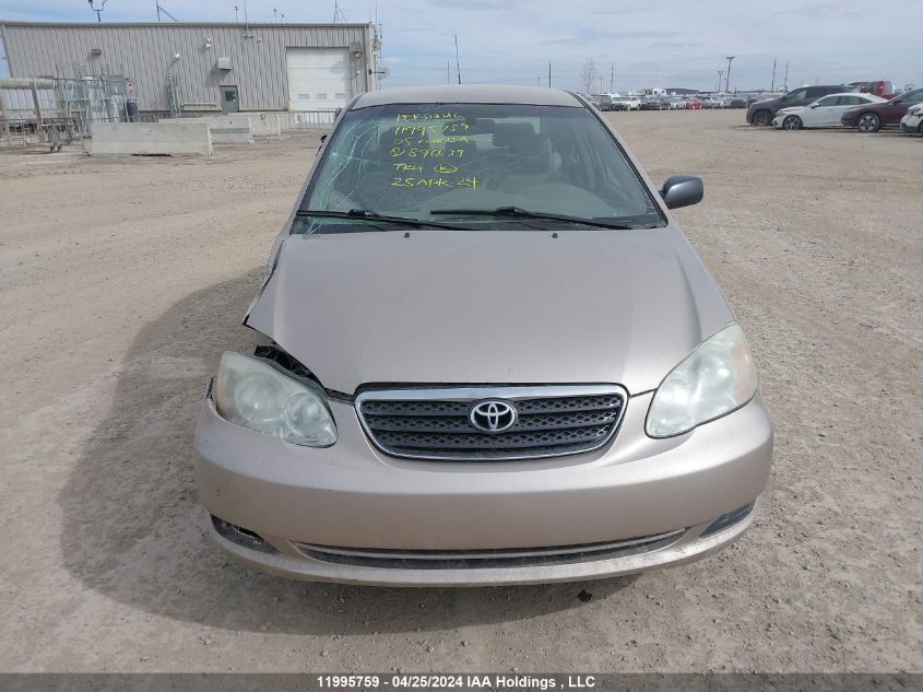 2005 Toyota Corolla Ce/Le/S VIN: 2T1BR32E55C896639 Lot: 11995759