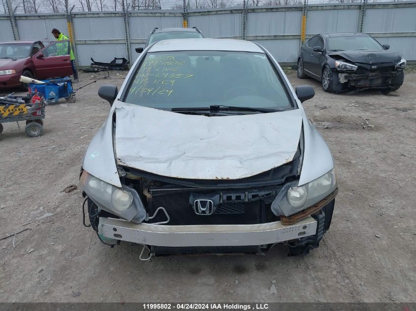 2009 Honda Civic Dx-G VIN: 2HGFA16439H101857 Lot: 11995802