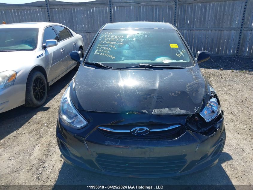 2015 Hyundai Accent Gls VIN: KMHCT4AE8FU852714 Lot: 11995810