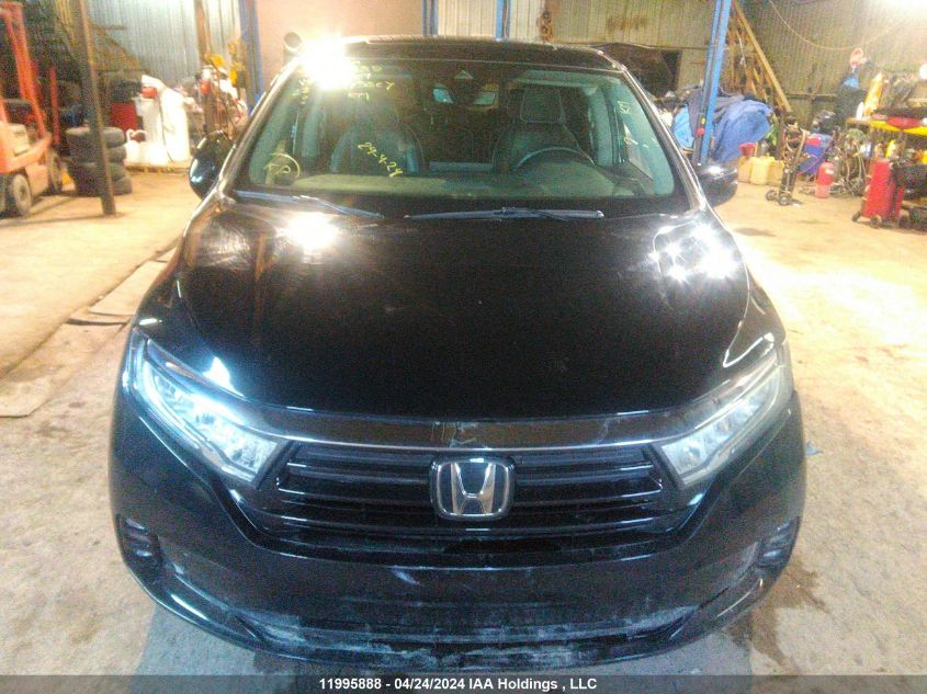 2022 Honda Odyssey Touring VIN: 5FNRL6H80NB500969 Lot: 11995888