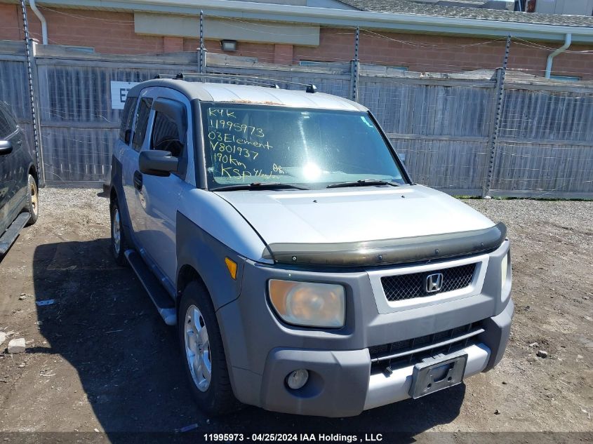 2003 Honda Element VIN: 5J6YH28523L801937 Lot: 11995973