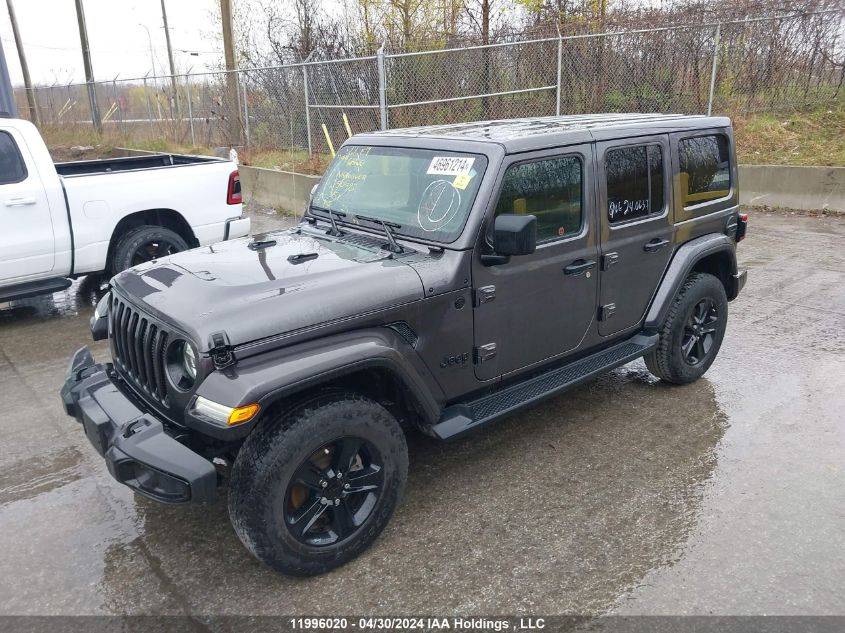 2022 Jeep Wrangler Unlimited Sahara Altitude VIN: 1C4HJXEN8NW250782 Lot: 11996020