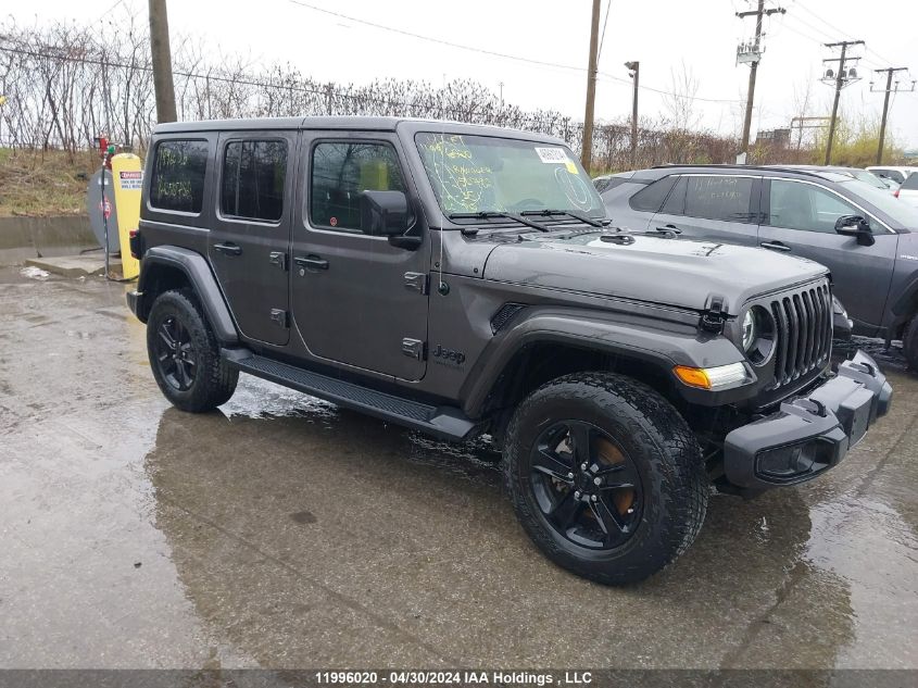 2022 Jeep Wrangler Unlimited Sahara Altitude VIN: 1C4HJXEN8NW250782 Lot: 11996020