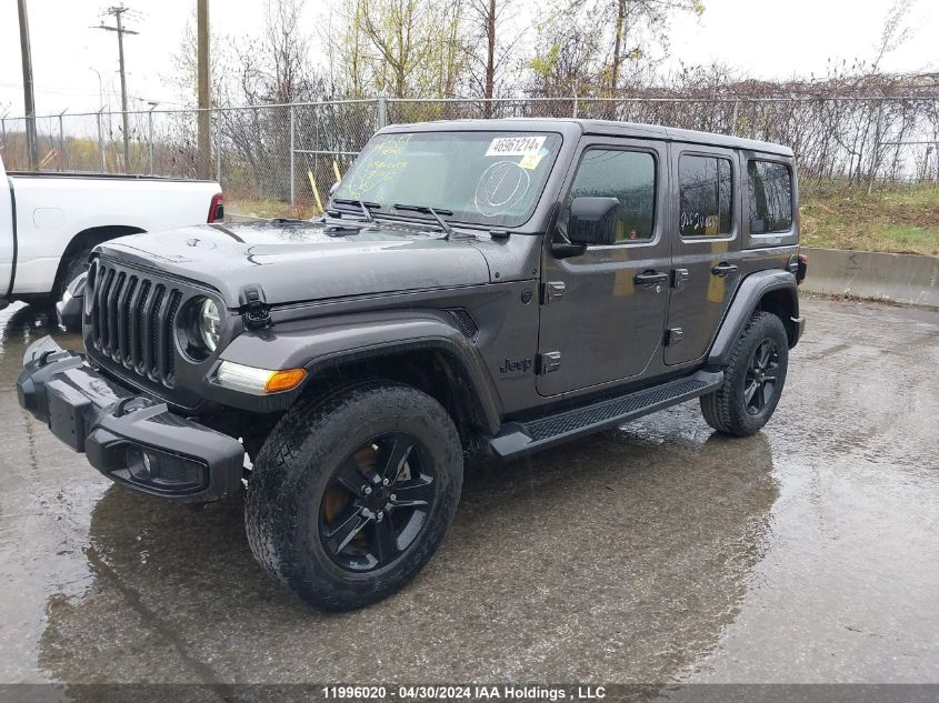 2022 Jeep Wrangler Unlimited Sahara Altitude VIN: 1C4HJXEN8NW250782 Lot: 11996020