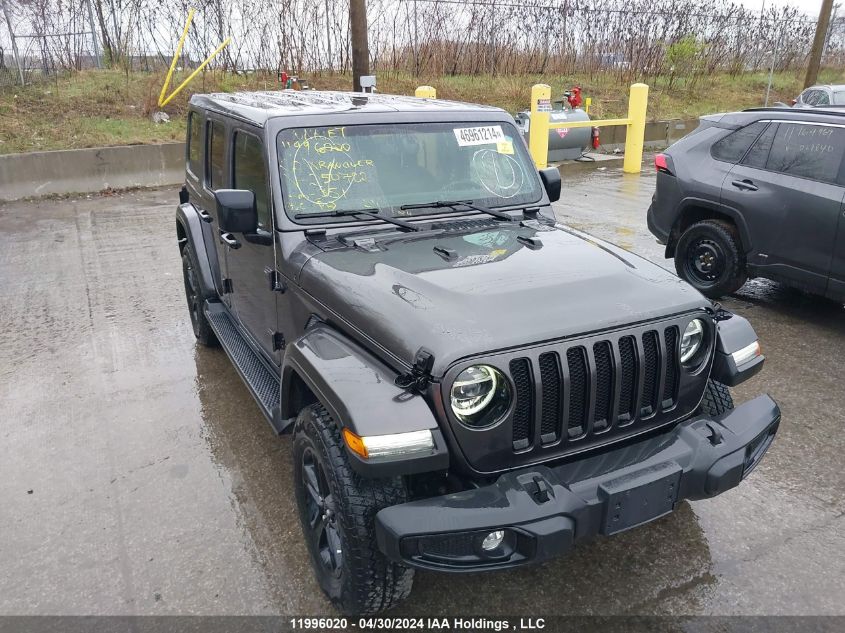 2022 Jeep Wrangler Unlimited Sahara Altitude VIN: 1C4HJXEN8NW250782 Lot: 11996020