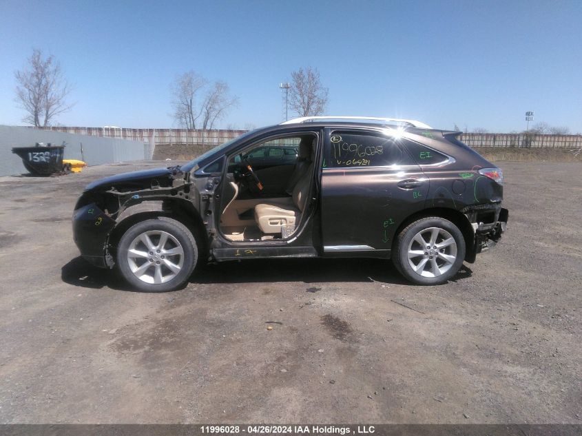 2010 Lexus Rx 350 VIN: 2T2BK1BA1AC064291 Lot: 11996028