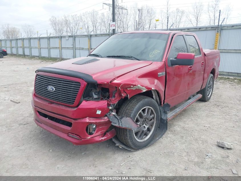 2008 Ford F150 Supercrew VIN: 1FTPW12VX8KC26672 Lot: 11996041