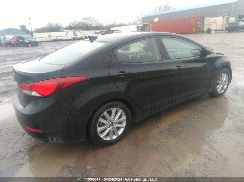 2016 Hyundai Elantra Se/Sport/Limited VIN: KMHDH4AE6GU569266 Lot: 11996047