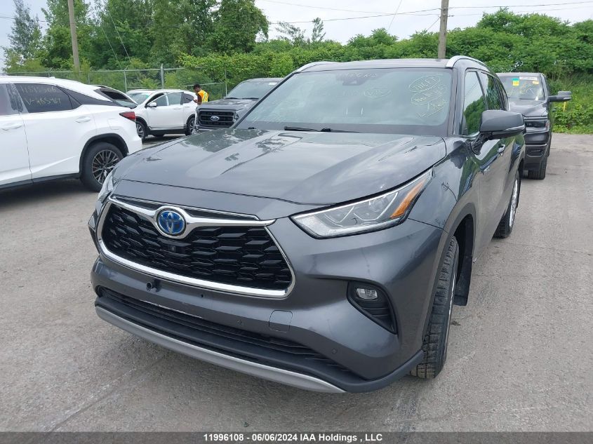 2021 Toyota Highlander Hybrid Limited VIN: 5TDEBRCH6MS015871 Lot: 11996108