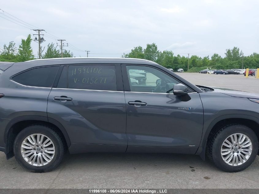 2021 Toyota Highlander Hybrid Limited VIN: 5TDEBRCH6MS015871 Lot: 11996108
