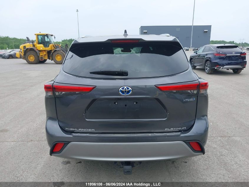 2021 Toyota Highlander Hybrid Limited VIN: 5TDEBRCH6MS015871 Lot: 11996108