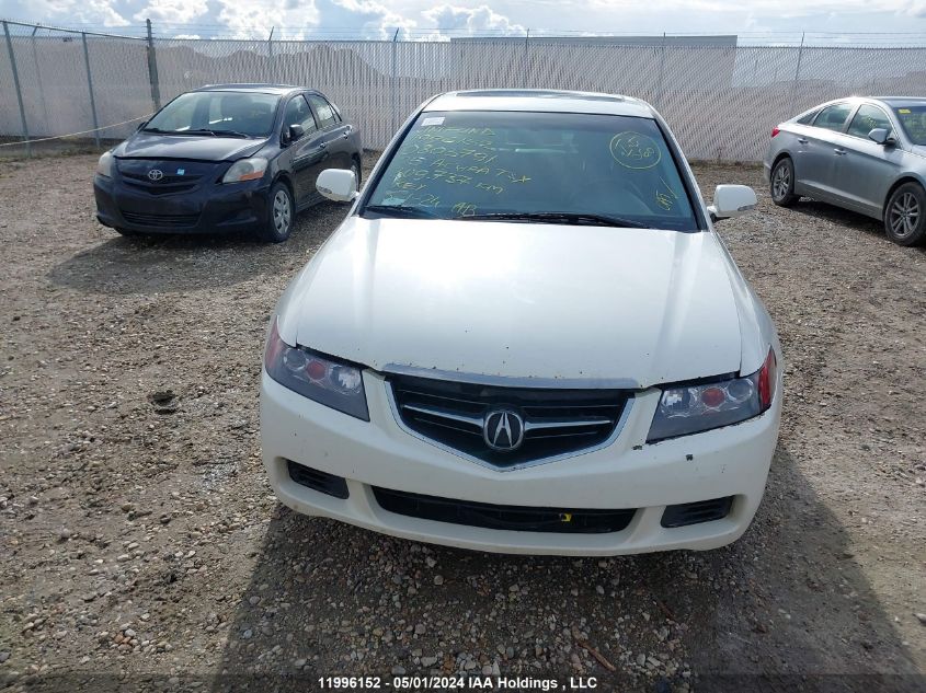 2005 Acura Tsx VIN: JH4CL96825C803791 Lot: 11996152