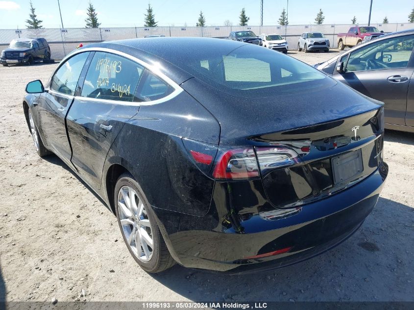 2019 Tesla Model 3 VIN: 5YJ3E1EB3KF199855 Lot: 11996193