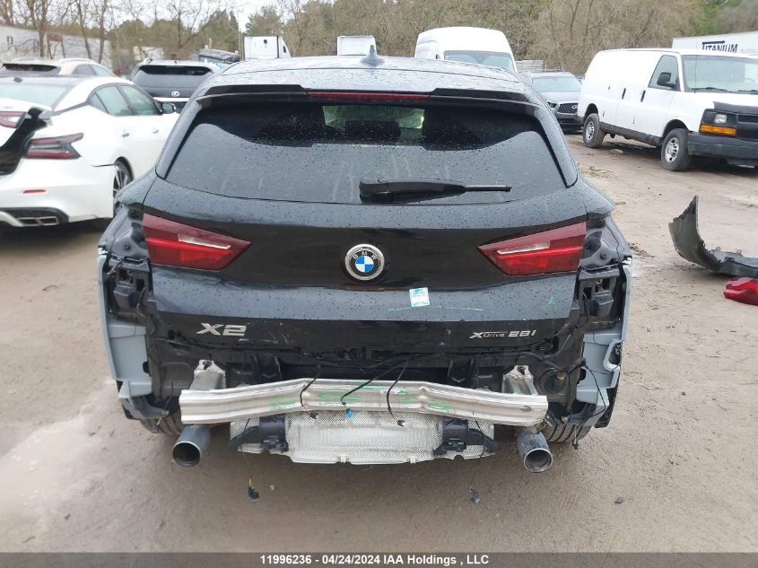 2022 BMW X2 VIN: WBXYJ1C08N5U04100 Lot: 11996236