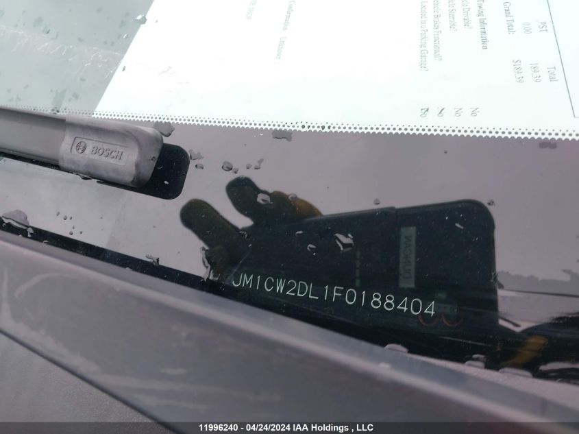 2015 Mazda Mazda5 VIN: JM1CW2DL1F0188404 Lot: 11996240