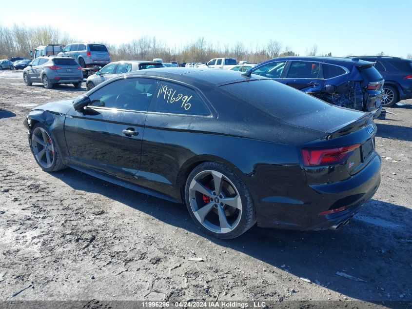 2019 Audi S5 VIN: WAUR4AF51KA027139 Lot: 11996296