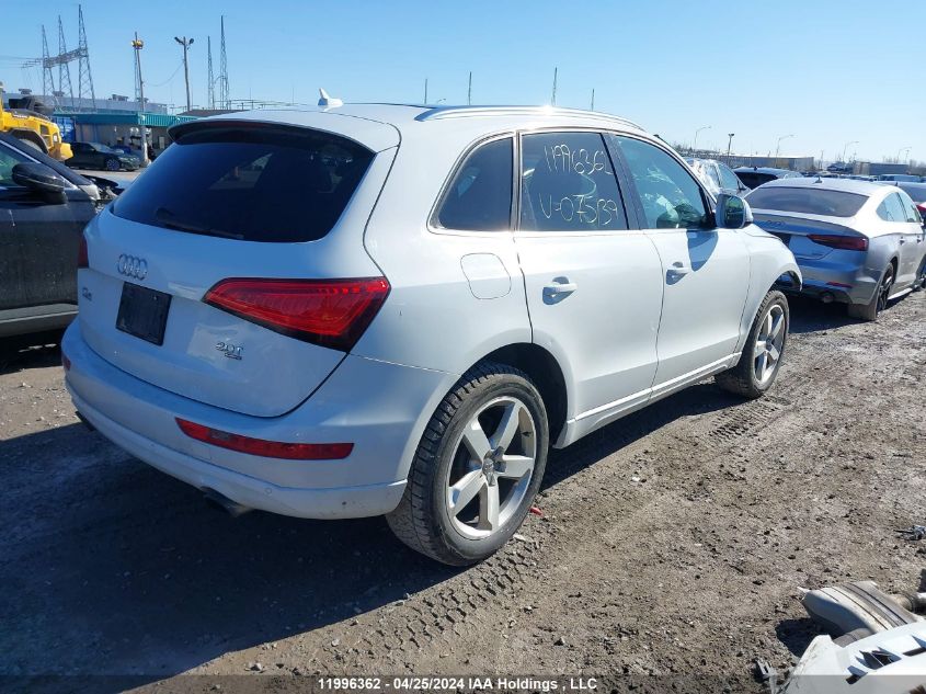 2013 Audi Q5 VIN: WA1VFCFP2DA075139 Lot: 11996362