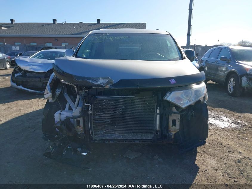 2012 Nissan Quest S/Sv/Sl/Le VIN: JN8AE2KP9C9037080 Lot: 11996407