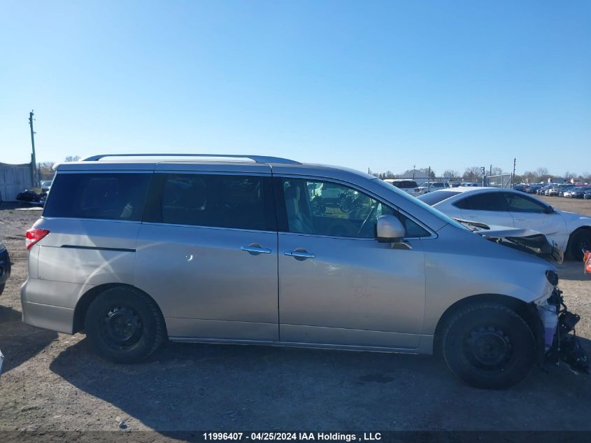 2012 Nissan Quest S/Sv/Sl/Le VIN: JN8AE2KP9C9037080 Lot: 11996407