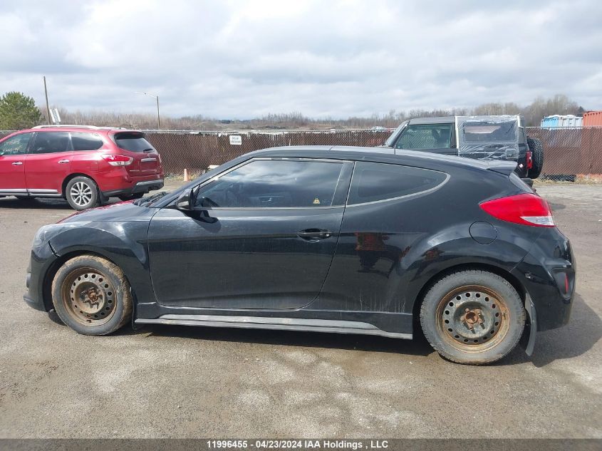 2015 Hyundai Veloster Turbo VIN: KMHTC6AE9FU242655 Lot: 11996455