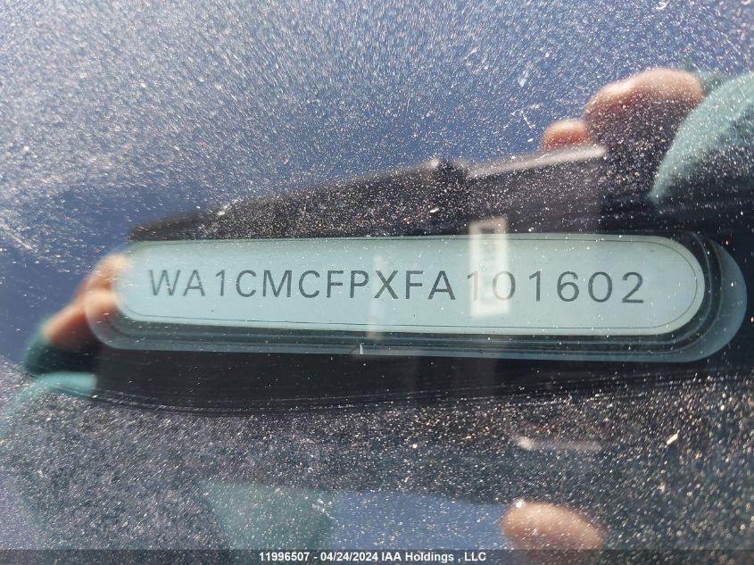 2015 Audi Q5 VIN: WA1CMCFPXFA101602 Lot: 11996507