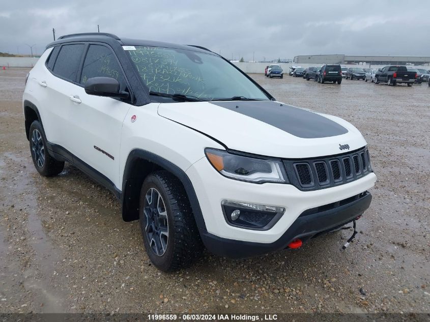 2019 Jeep Compass Trailhawk VIN: 3C4NJDDB5KT817394 Lot: 11996559