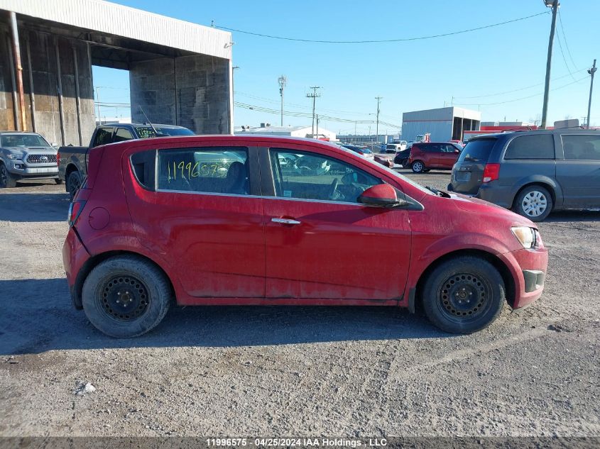 2012 Chevrolet Sonic Lt VIN: 1G1JC6EH1C4205510 Lot: 11996575