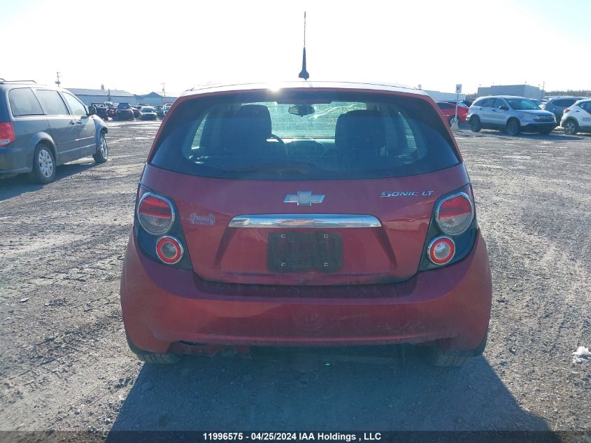 2012 Chevrolet Sonic Lt VIN: 1G1JC6EH1C4205510 Lot: 11996575