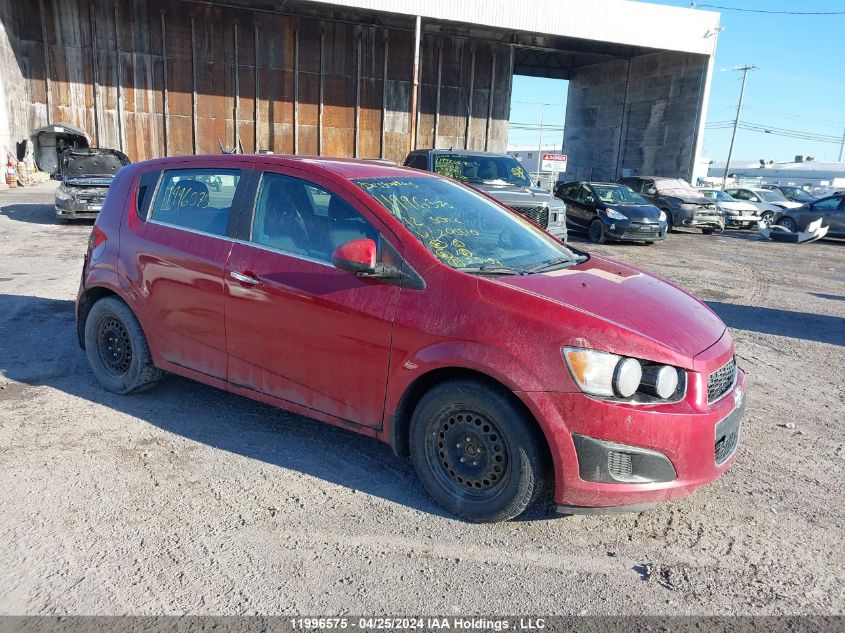 2012 Chevrolet Sonic Lt VIN: 1G1JC6EH1C4205510 Lot: 11996575