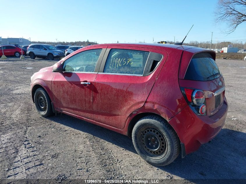 2012 Chevrolet Sonic Lt VIN: 1G1JC6EH1C4205510 Lot: 11996575