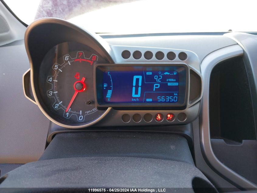 2012 Chevrolet Sonic Lt VIN: 1G1JC6EH1C4205510 Lot: 11996575