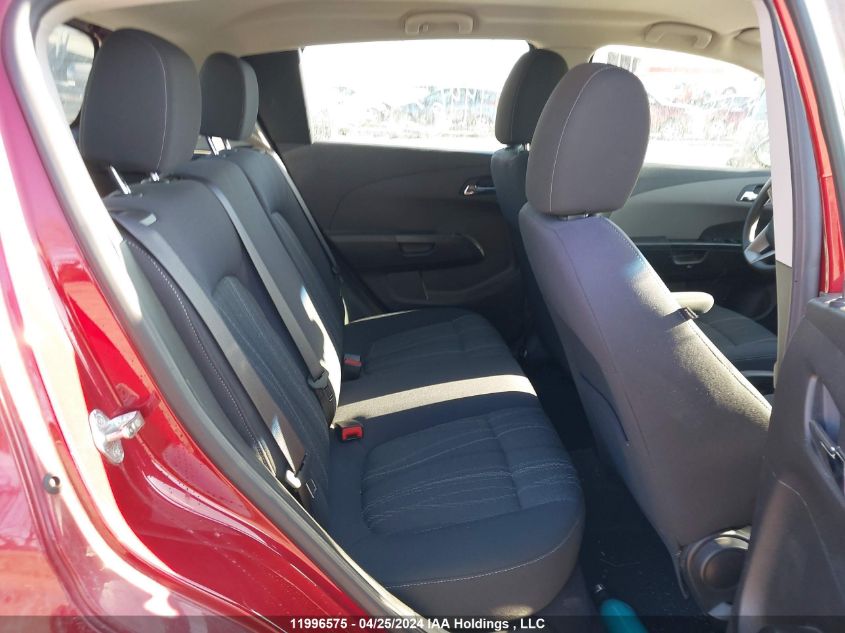 2012 Chevrolet Sonic Lt VIN: 1G1JC6EH1C4205510 Lot: 11996575