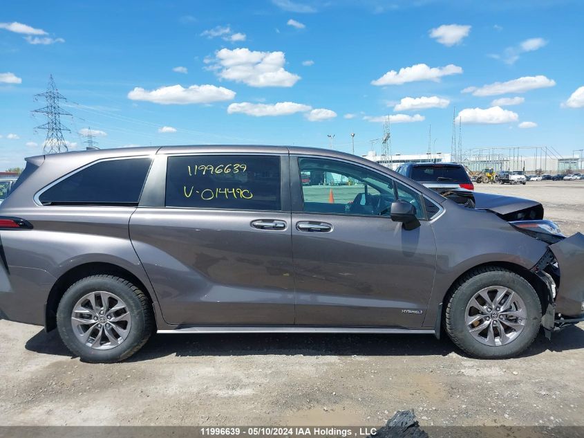 2021 Toyota Sienna Limited 7-Passenger/Xle 7-Passenger/Xse 7-Passenger VIN: 5TDGSKFC0MS014490 Lot: 11996639