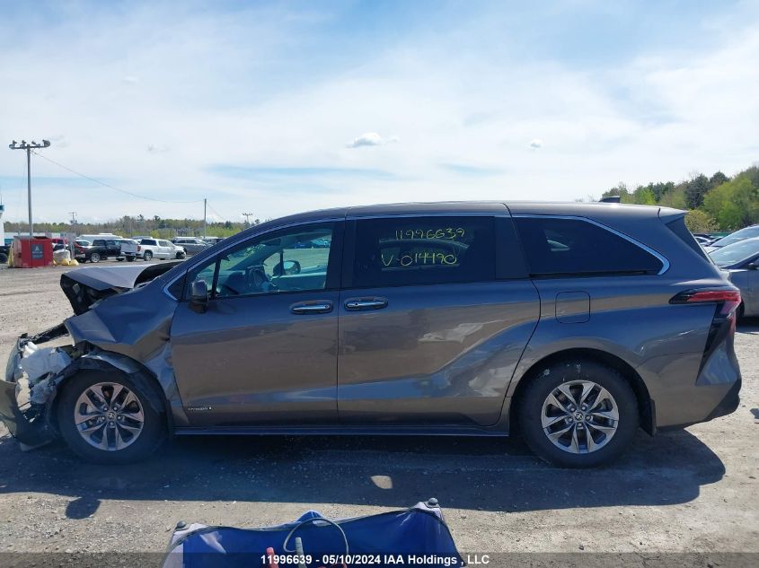 2021 Toyota Sienna Limited 7-Passenger/Xle 7-Passenger/Xse 7-Passenger VIN: 5TDGSKFC0MS014490 Lot: 11996639