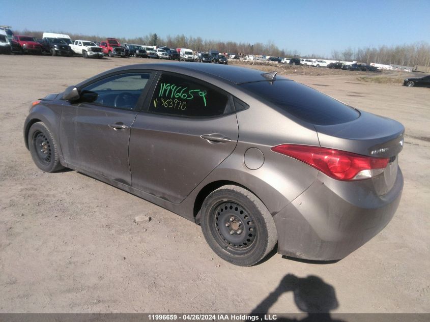 2013 Hyundai Elantra Gls/Limited VIN: 5NPDH4AE0DH363970 Lot: 11996659