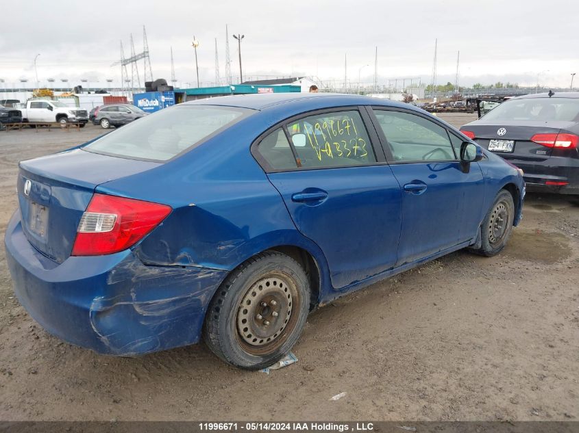 2012 Honda Civic Sdn VIN: 2HGFB2E47CH013373 Lot: 11996671