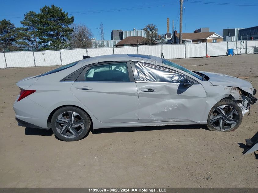 2022 Hyundai Elantra Ultimate Ivt With Tech Package With Two-Tone Interior VIN: KMHLN4AG3NU332527 Lot: 11996678