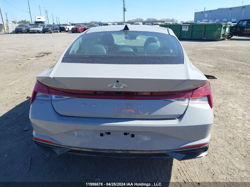 2022 Hyundai Elantra Ultimate Ivt With Tech Package With Two-Tone Interior VIN: KMHLN4AG3NU332527 Lot: 11996678