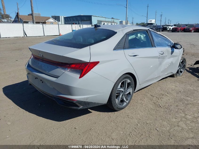 2022 Hyundai Elantra Ultimate Ivt With Tech Package With Two-Tone Interior VIN: KMHLN4AG3NU332527 Lot: 11996678