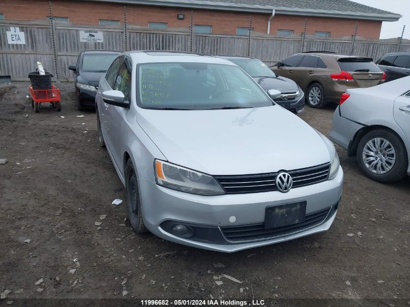 2011 Volkswagen Jetta Sedan VIN: 3VWLL7AJ8BM002922 Lot: 11996682