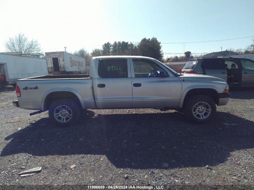 2004 Dodge Dakota Quad Sport VIN: 1D7HG38N04S665951 Lot: 11996689