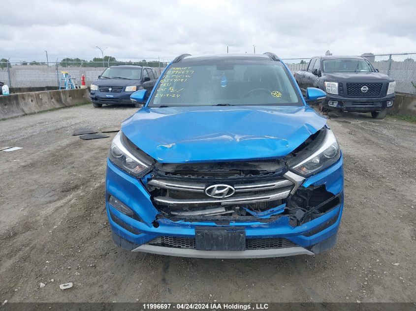 2017 Hyundai Tucson Limited/Sport And Eco/Se VIN: KM8J3CA20HU544091 Lot: 11996697