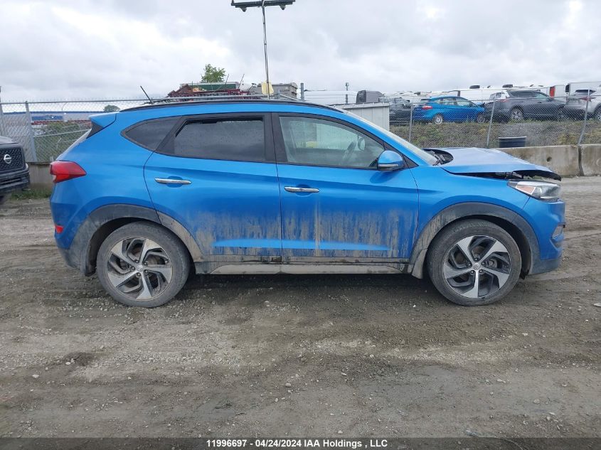 2017 Hyundai Tucson Limited/Sport And Eco/Se VIN: KM8J3CA20HU544091 Lot: 11996697