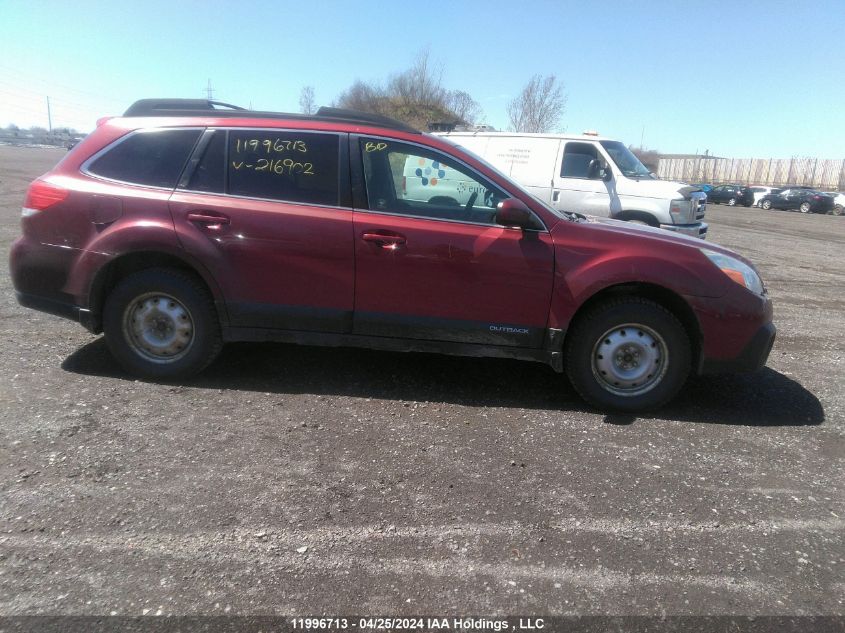 2014 Subaru Outback 2.5I Premium VIN: 4S4BRGBC0E3216902 Lot: 11996713